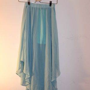 Brand New Never Worn Chiffon Teal Flowy Pants